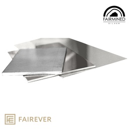 [mAgFma935St] Silver Sheet - 935 ‰ Sterling Fairmined Silver