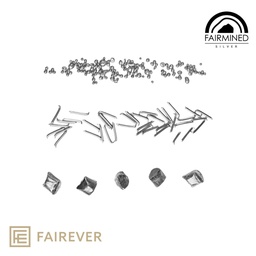 [mAgFma935St] Silver Casting Pieces - 935 ‰ Sterling Fairmined Silver
