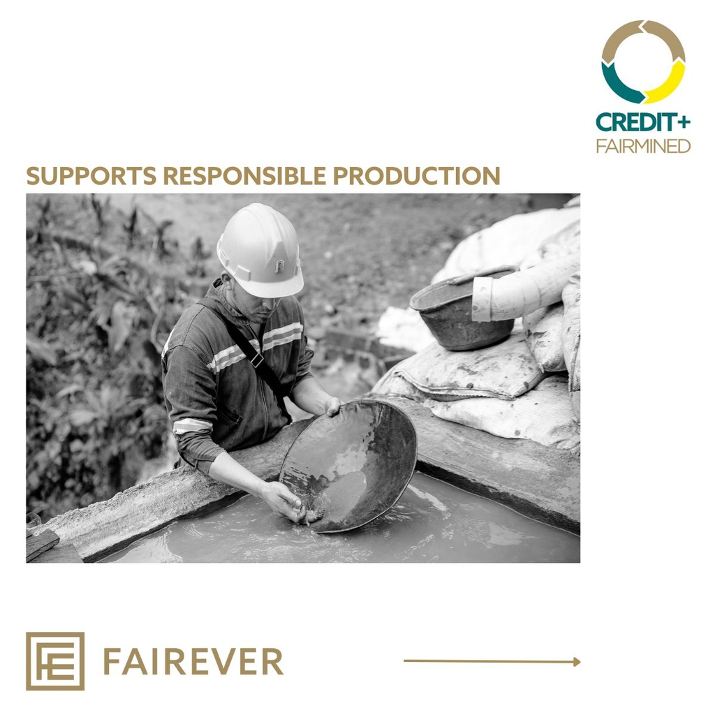 Recycled Gold Credit+ Fairmined - 999.9 ‰ - 24 kt