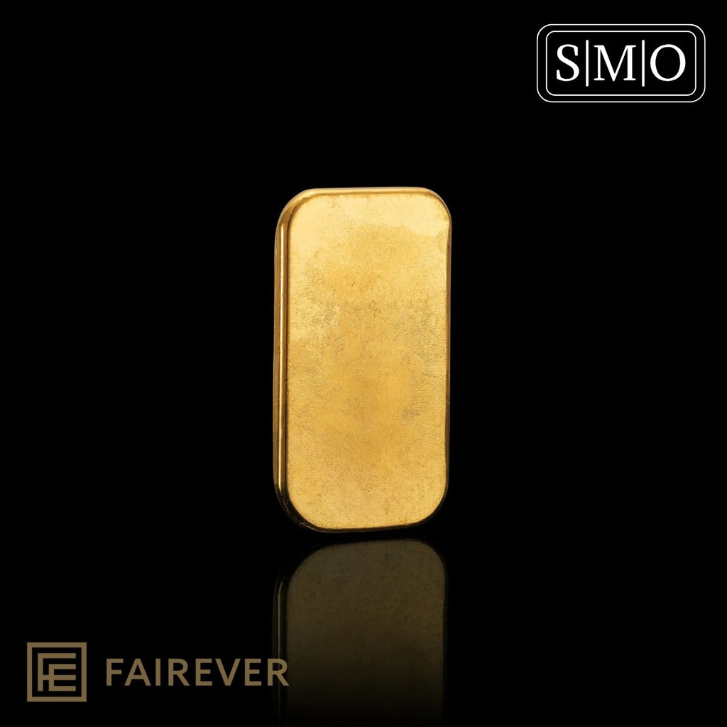 SMO Gold Bar 999.9 ‰ 24 kt - 100 g Cast Bar