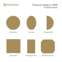Fairmined Gold Wire - Various Shapes - Square Wire