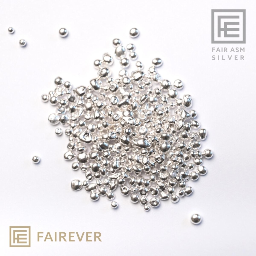 Fairever ASM Silber - 999,9 ‰ Feinsilber - Granalien
