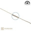 [mAuFma750Yr1] Fairmined Gold - 750 ‰ Gold - Anchor Chain (Width 1.2 mm, Wire 0.3 mm (0.045 g / cm), 750 ‰ (18 kt)  Rich Yellow Gold 1 (125 Ag, 119 Cu))