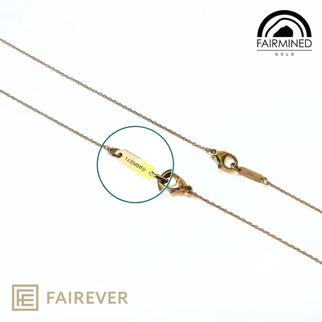 Fairmined Gold - 750 ‰ Gelbgold - Schmuckplakette (0.13g)