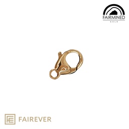 [mAuFma750Yr1] Fairmined Gold - 750 ‰ Yellow Gold - 9 mm Lobster Clasps - 0.62 g