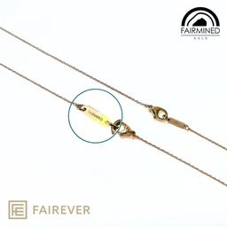[mAuFma750Yr1] Fairmined Gold - 750 ‰ Gelbgold - Schmuckplakette (0.13g)